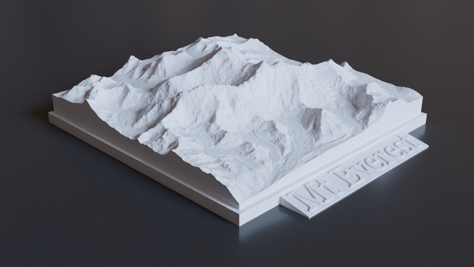 Mount Everest 3D Print Model 3D print model_1