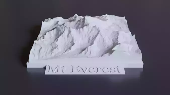 Mount Everest 3D Print Model 3D print model