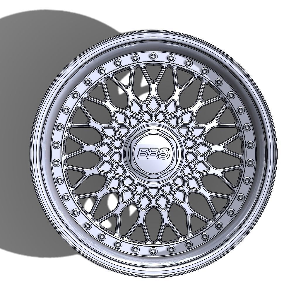BBS RS Wheel 3D print model_1