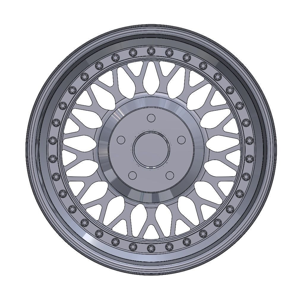 BBS RS Wheel 3D print model_2