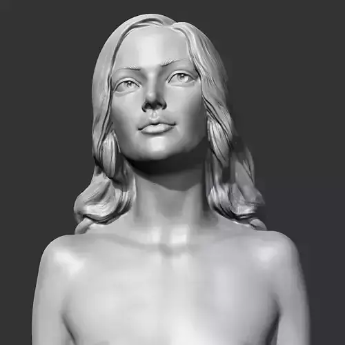 CH girl bust T 3D print model 3D print model