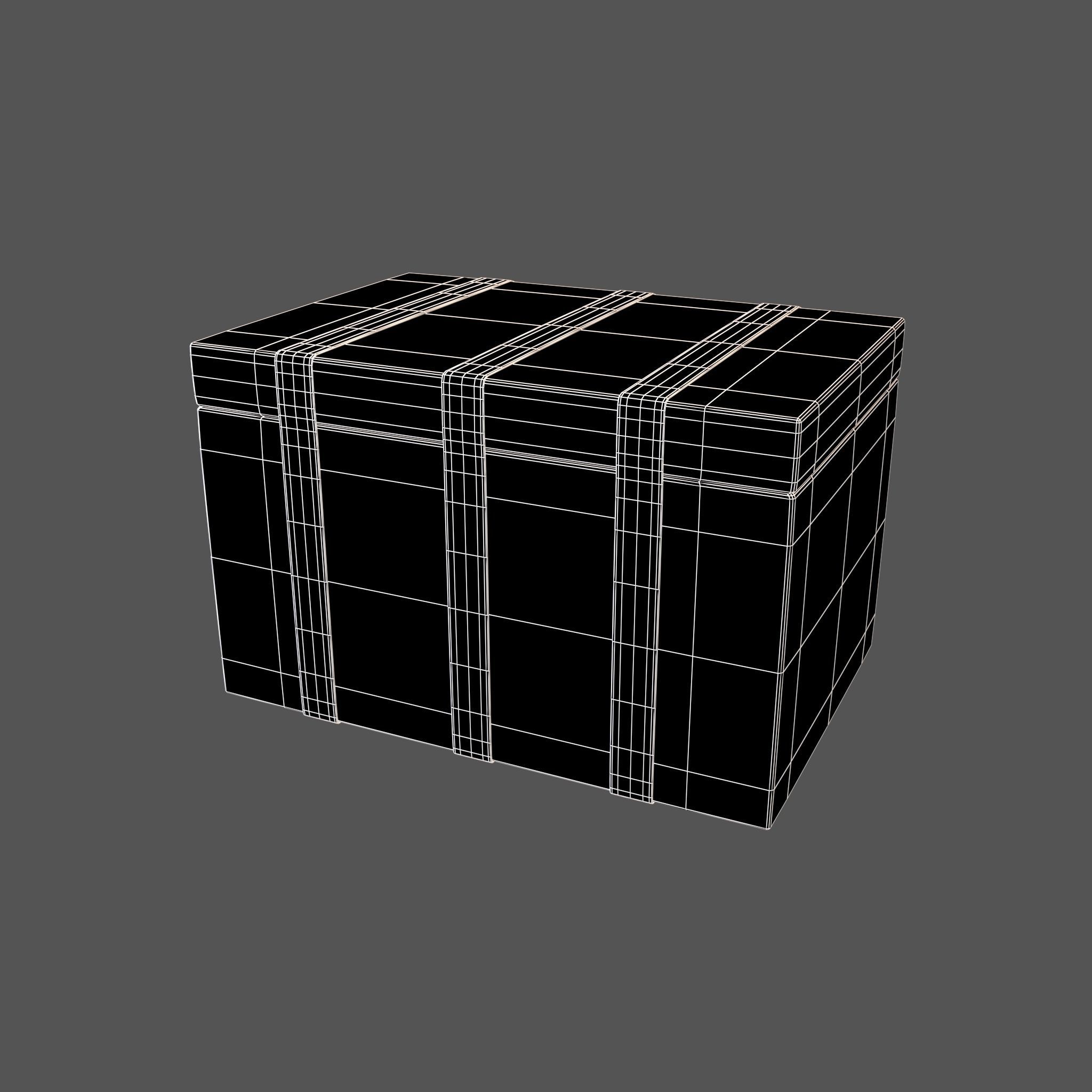 Styrofoam Box v2 003 Low-poly 3D model_7