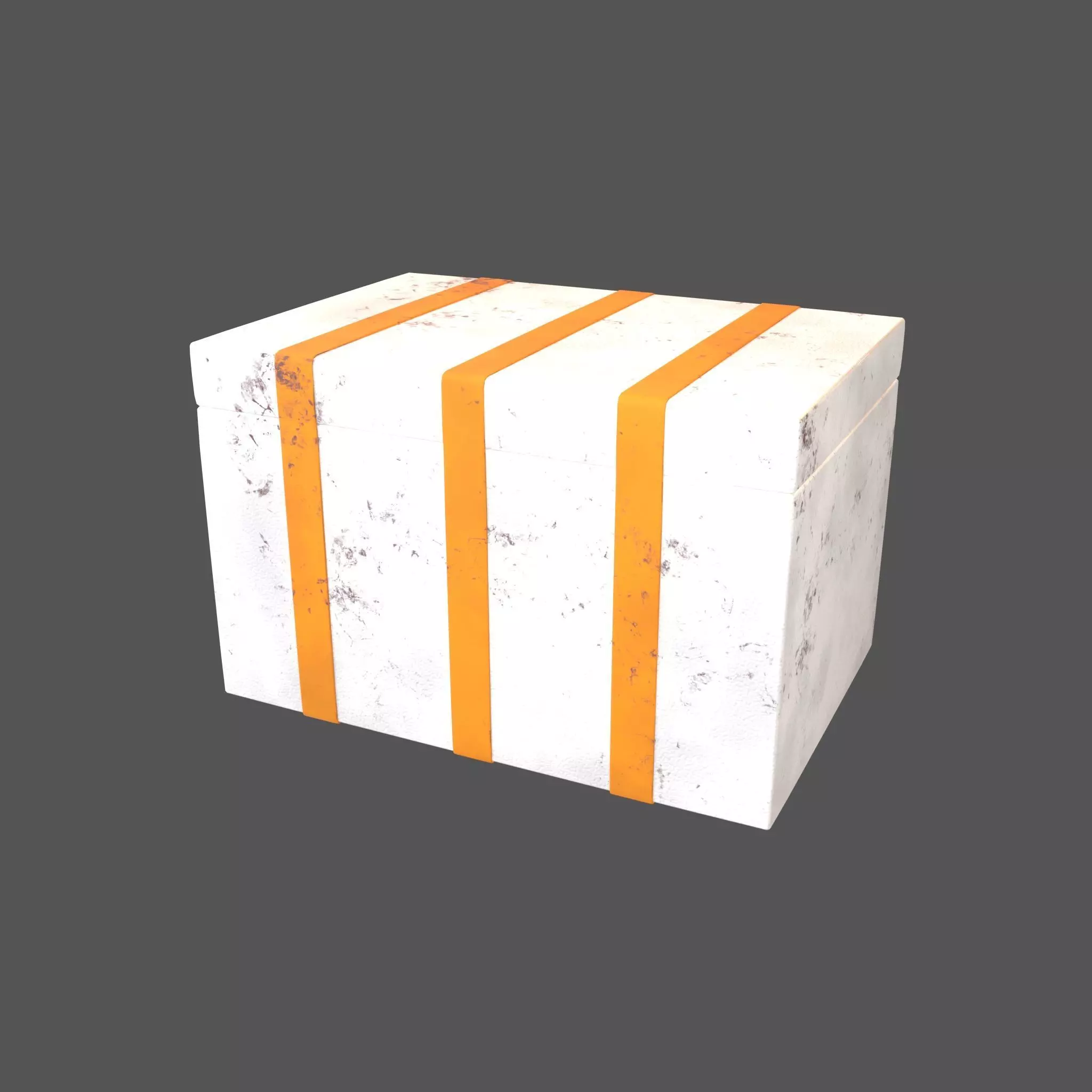 Styrofoam Box v2 003 Low-poly 3D model_0