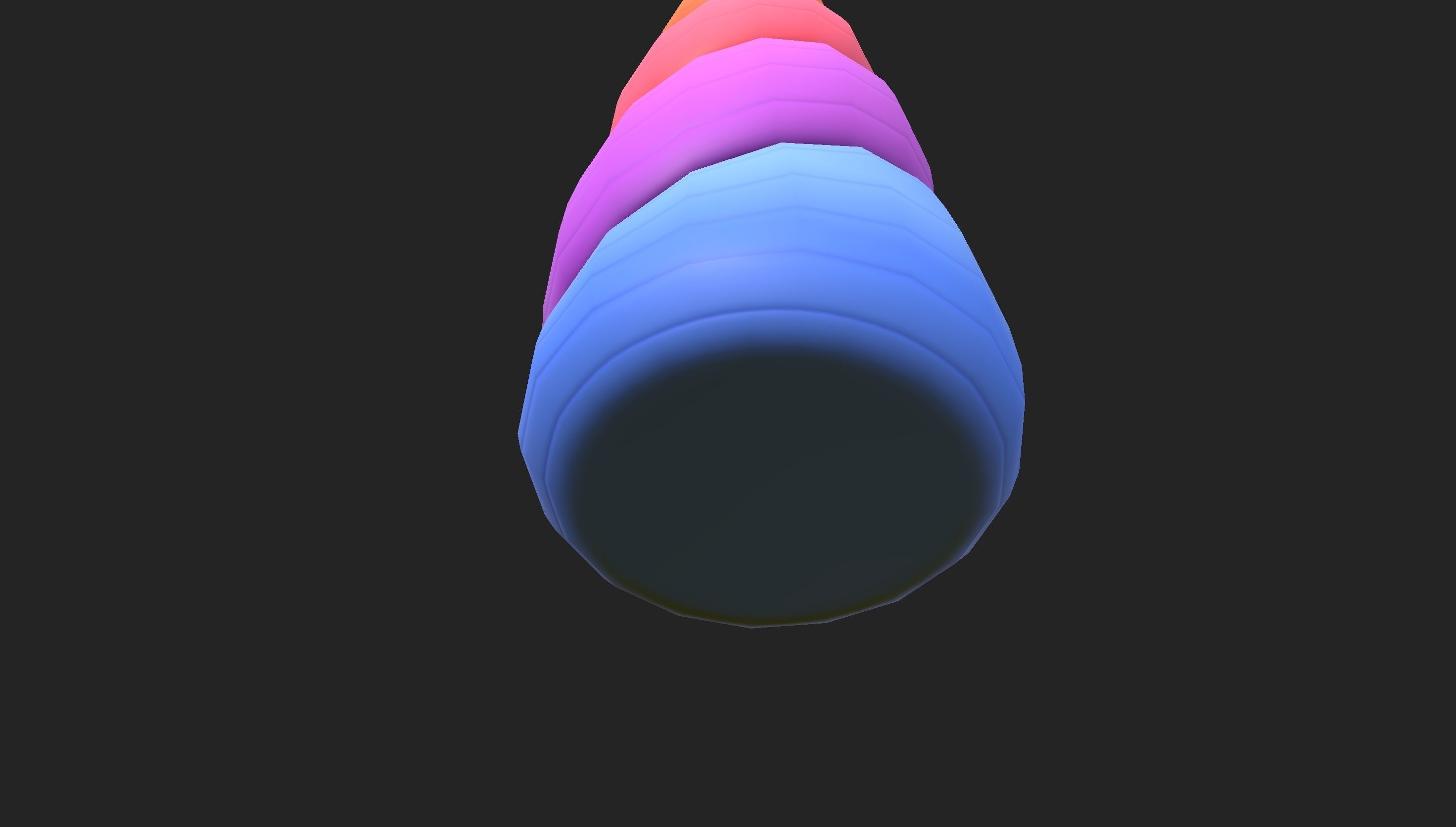 Prop207 Rainbow Unicorn Horn 3D model_20