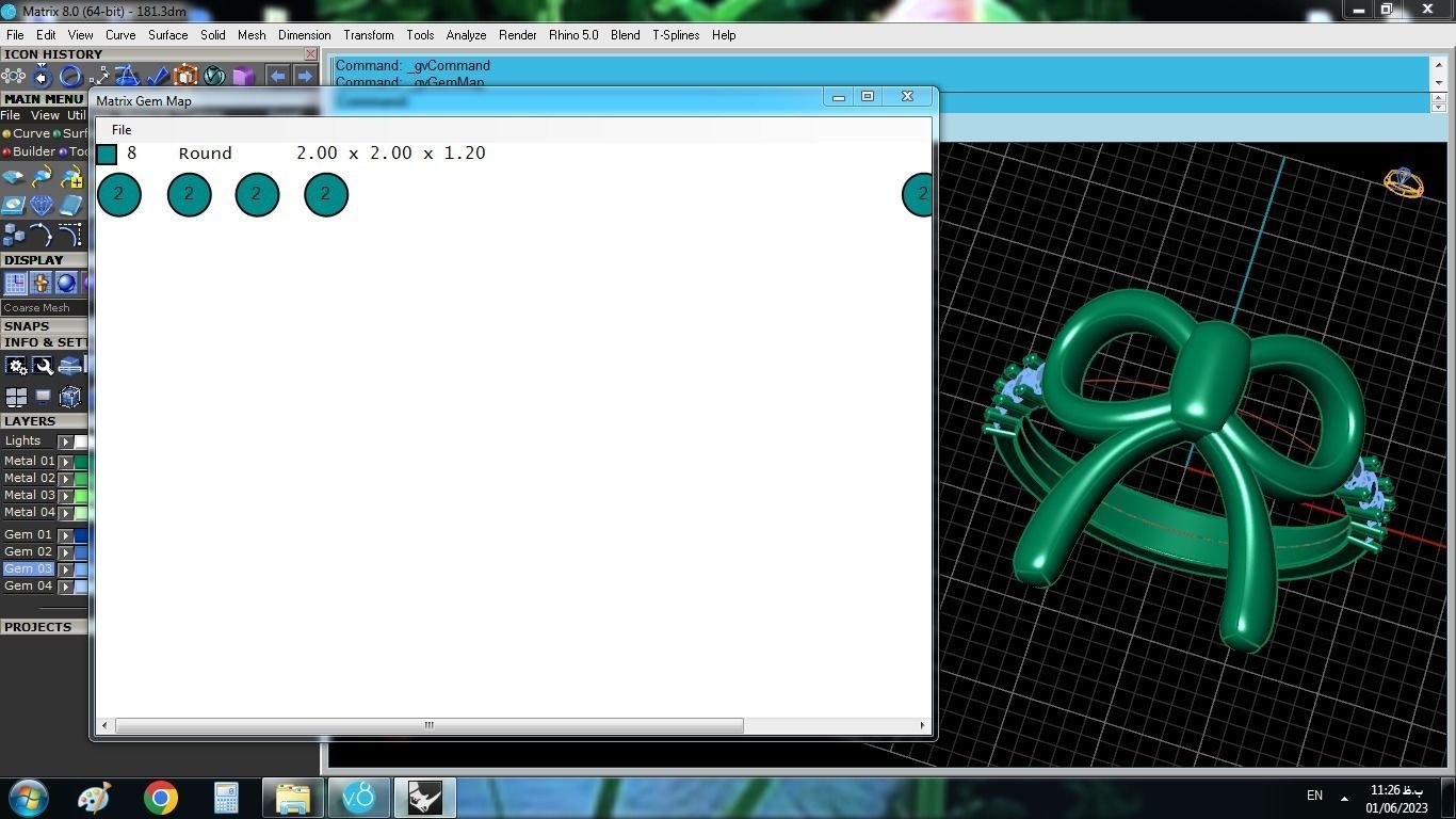 Bow Tie Ring 3D print model_8