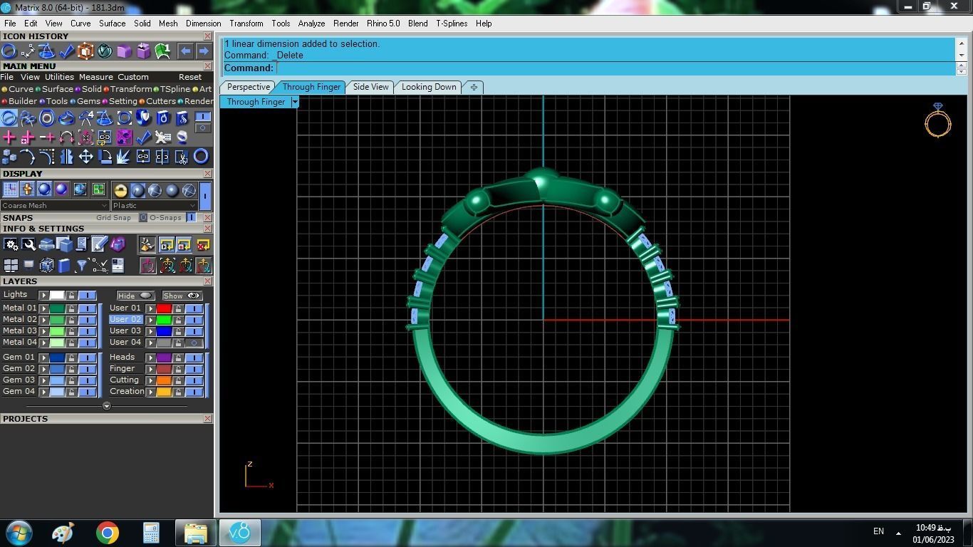 Bow Tie Ring 3D print model_14