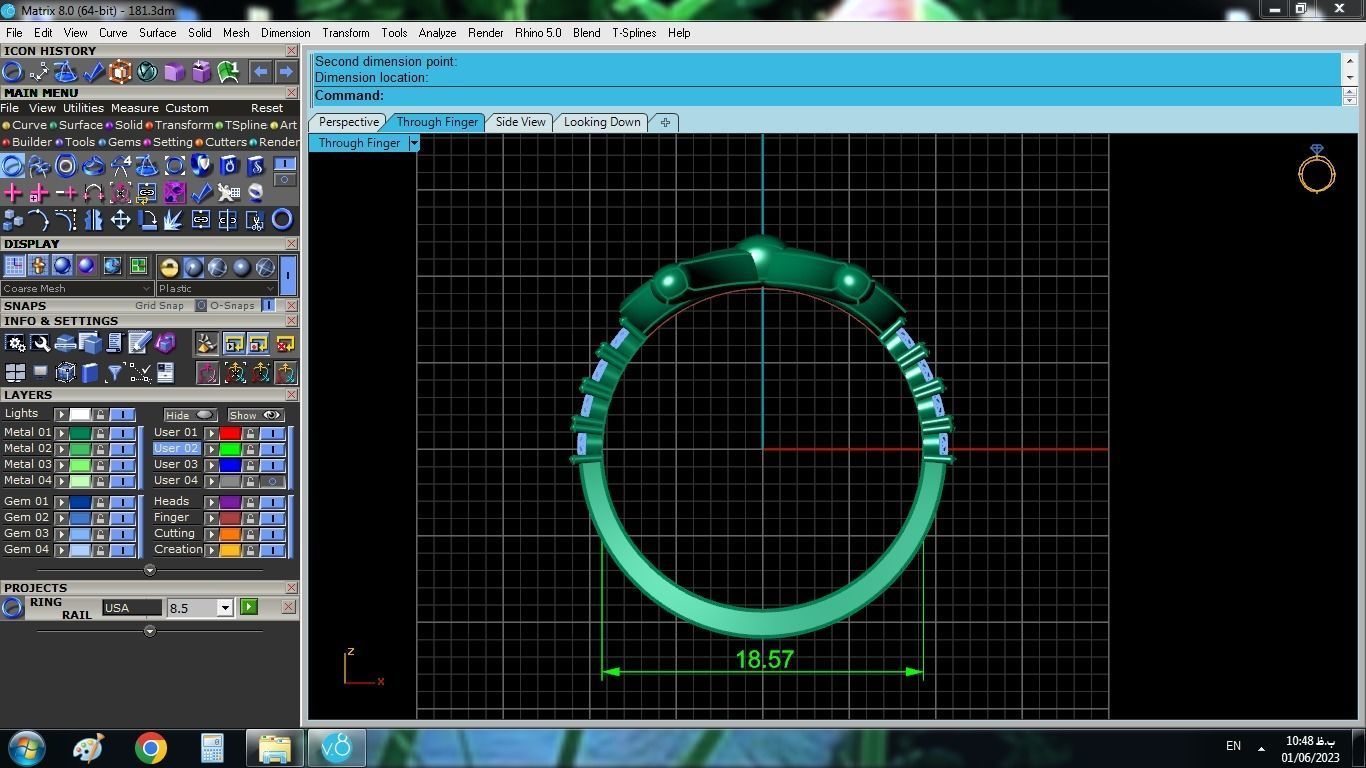 Bow Tie Ring 3D print model_10