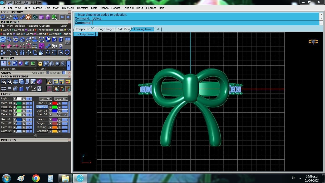 Bow Tie Ring 3D print model_13