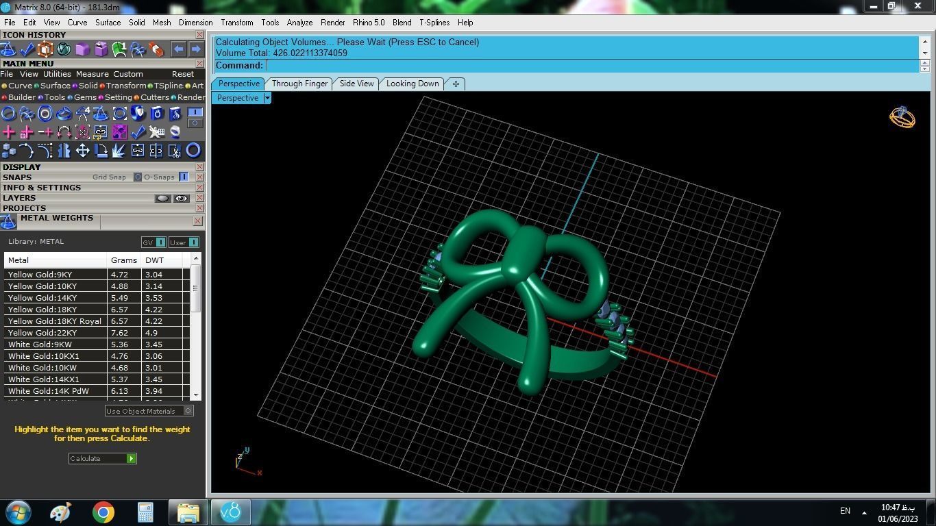 Bow Tie Ring 3D print model_9