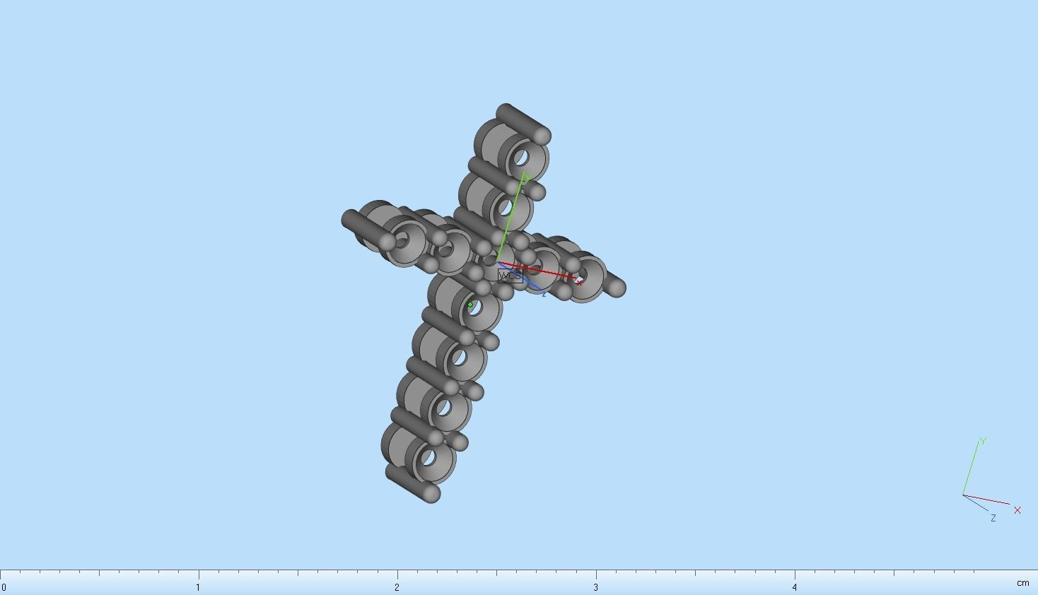 Tiffany cross with gems model 326 3D print model_19