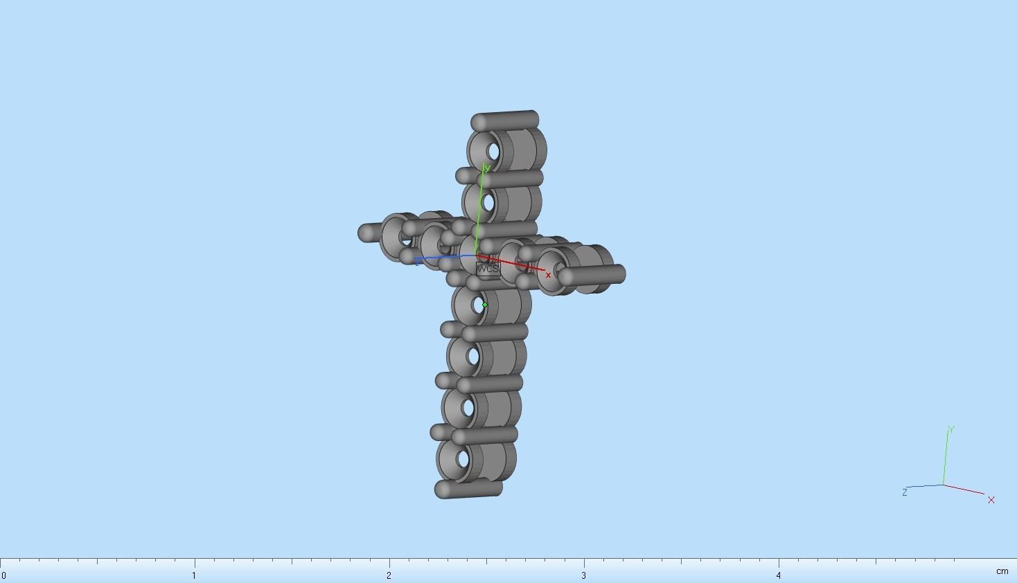 Tiffany cross with gems model 326 3D print model_18