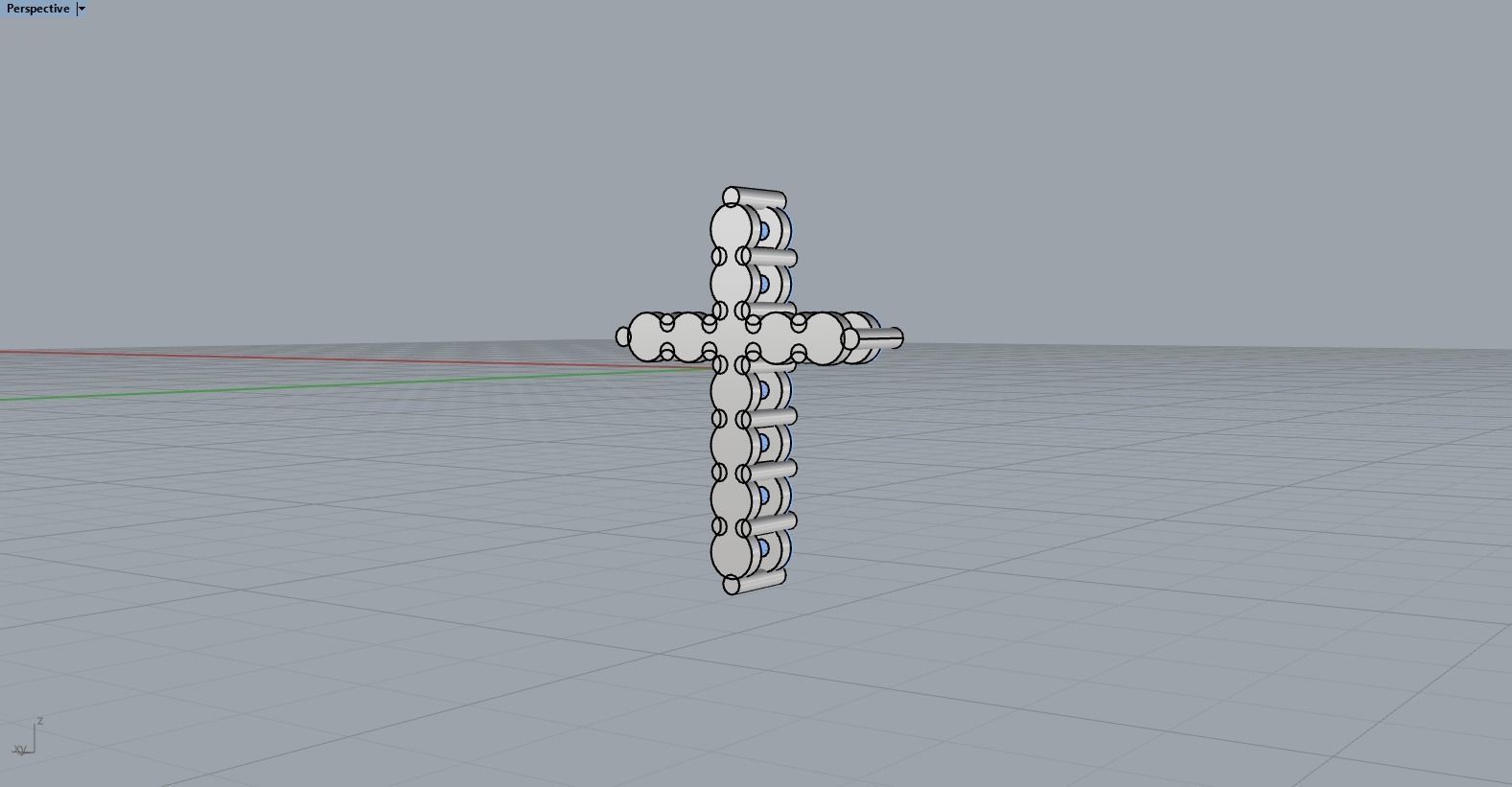 Tiffany cross with gems model 326 3D print model_15