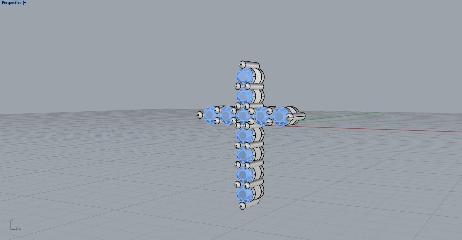 Tiffany cross with gems model 326 3D print model_13