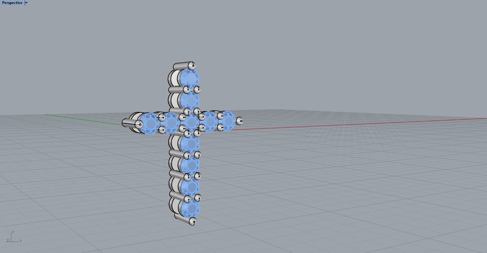 Tiffany cross with gems model 326 3D print model_14