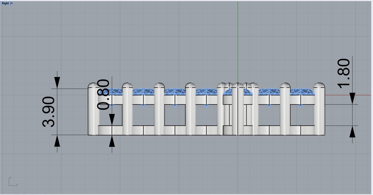 Tiffany cross with gems model 326 3D print model_12