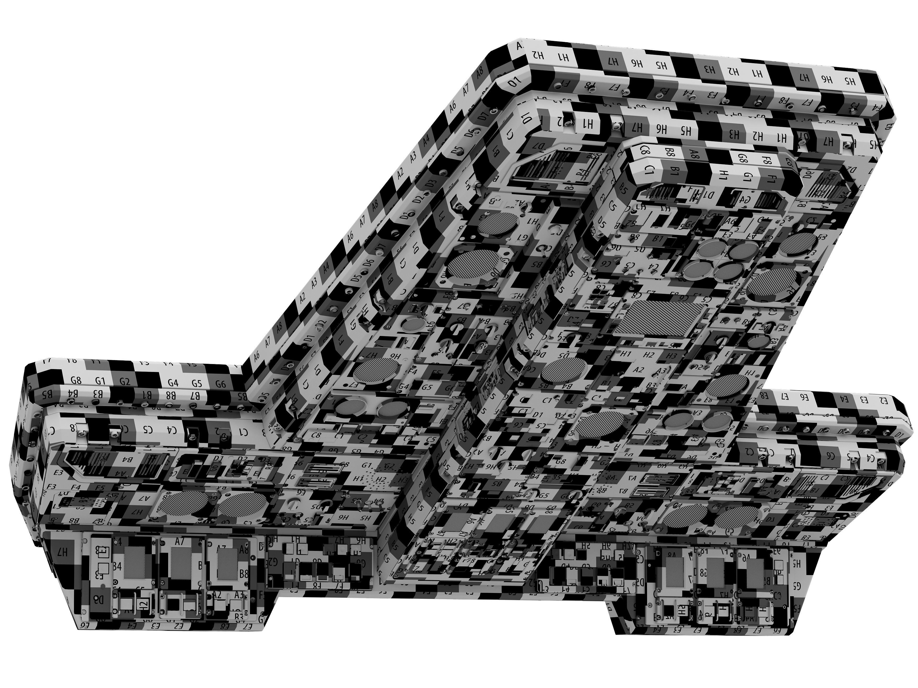 Spaceship control panel 3D model_13