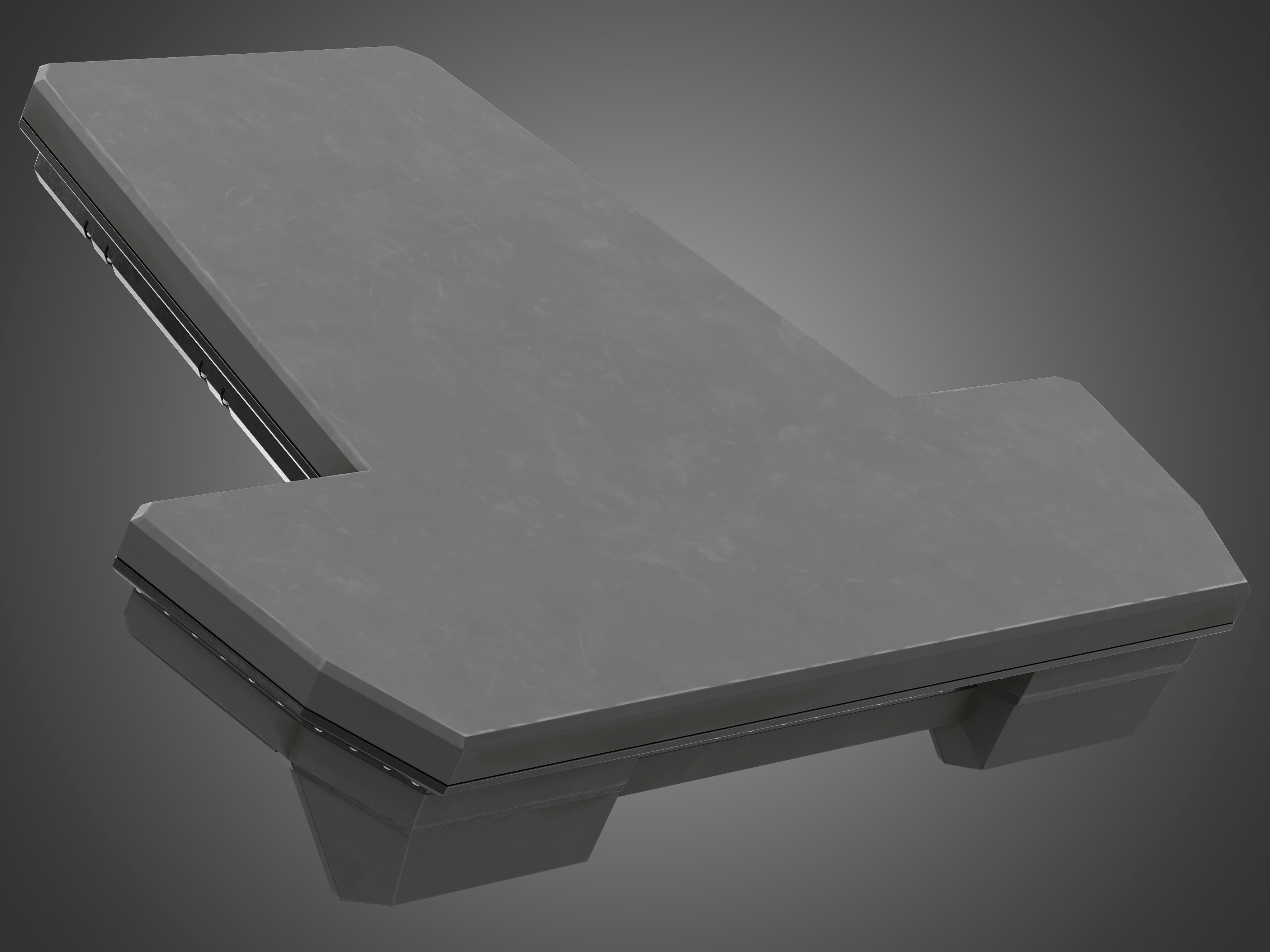 Spaceship control panel 3D model_7