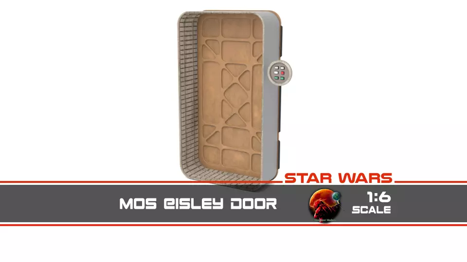 Mos Eisley door 1-6 scale Hottoys 3D print model_0