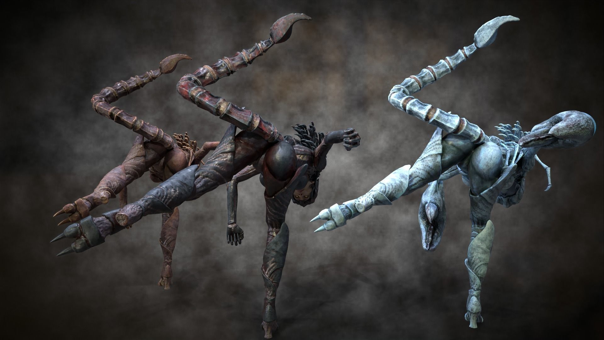 Scorpio girl Low-poly 3D model_15