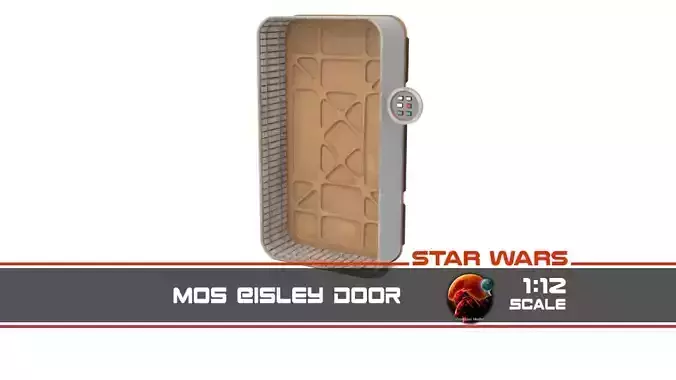 Mos Eisley door 1-12 scale Blackseries 3D print model