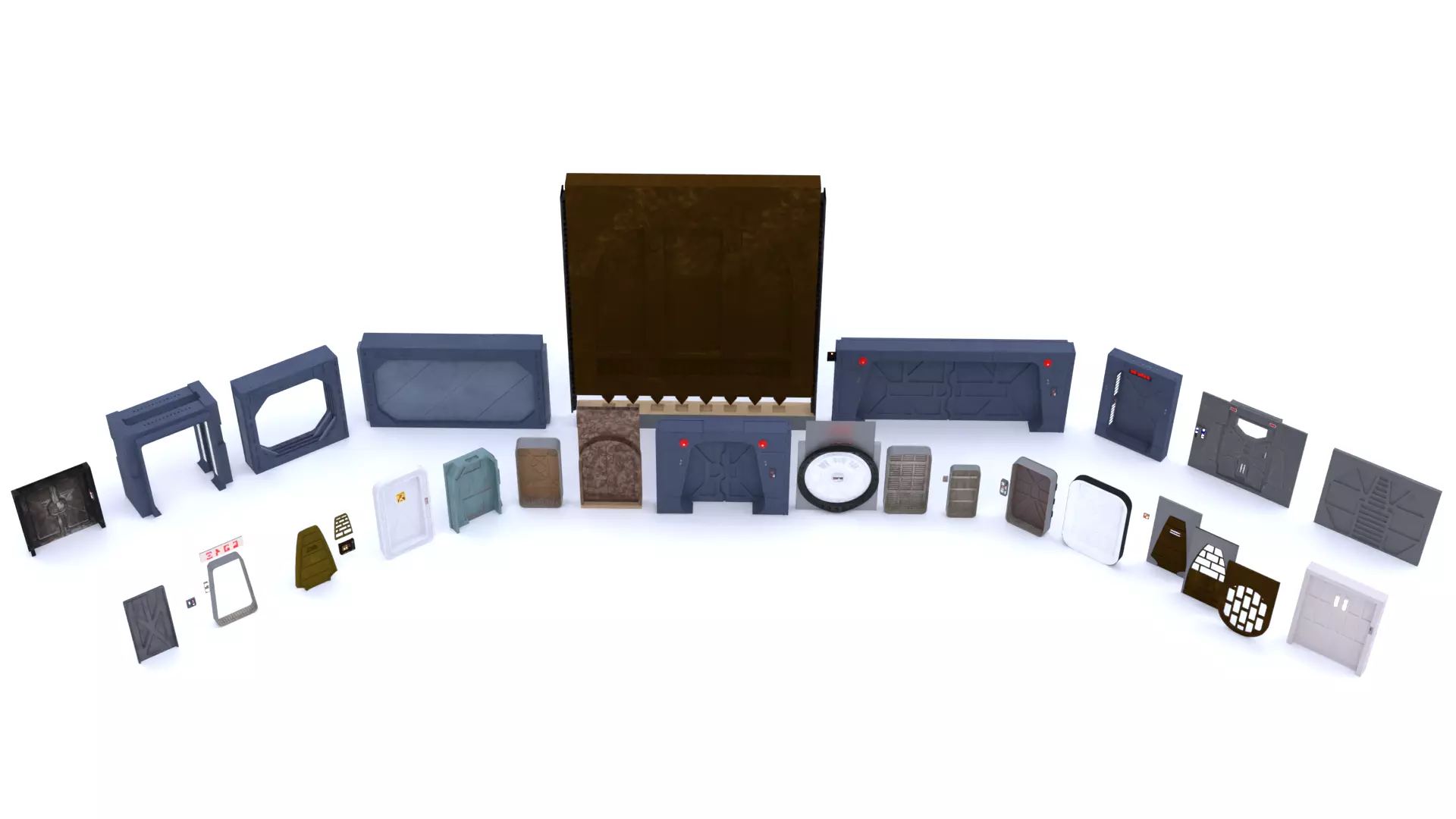 Star Wars Doors collection 1-18 scale Kenner Hasbro _5