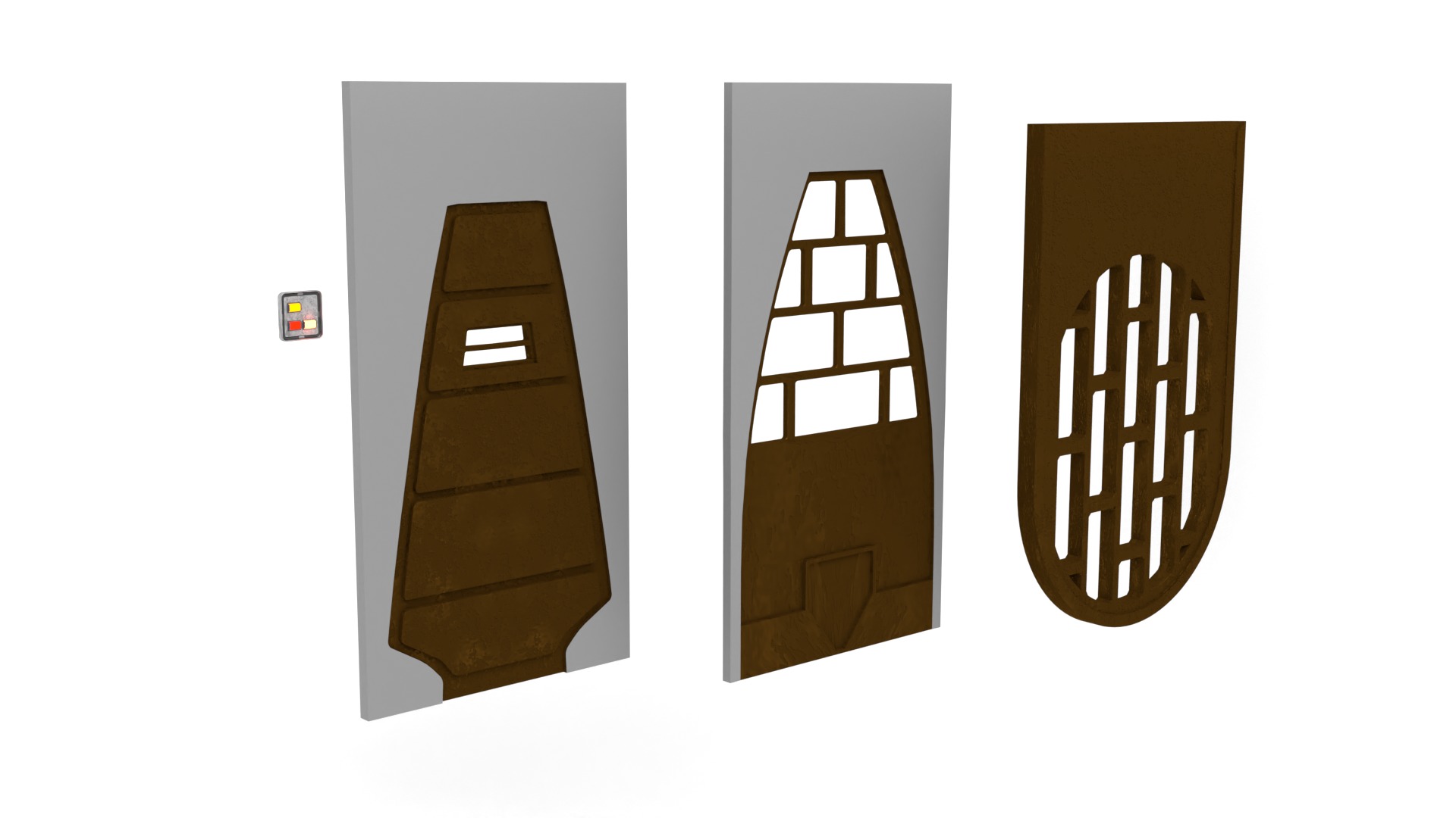 Star Wars Doors collection 1-18 scale Kenner Hasbro _22