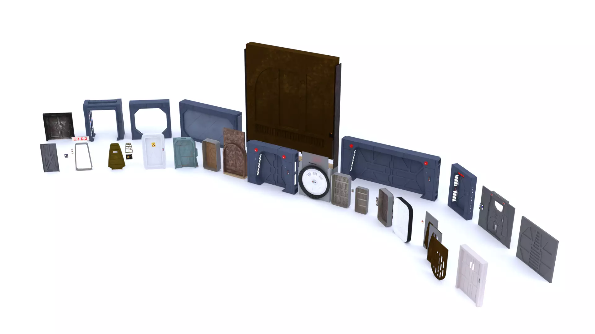 Star Wars Doors collection 1-18 scale Kenner Hasbro _4