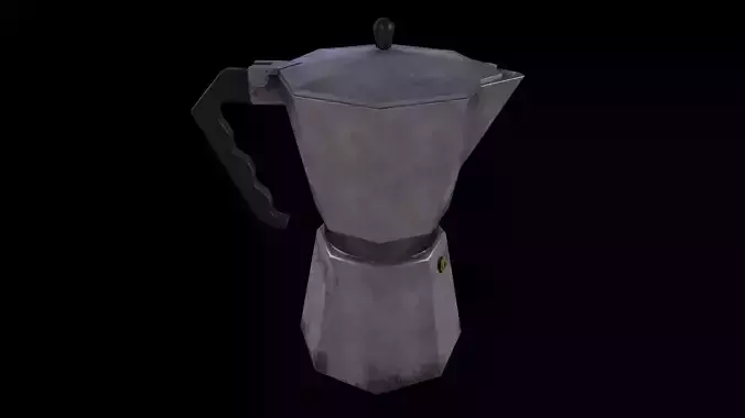 Cofee maker Low-poly 3D model