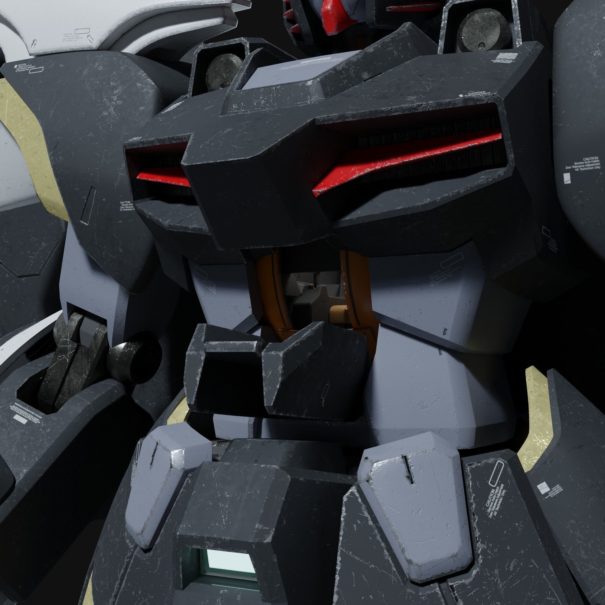 Deathscythe Hell Gundam EW  3D model_13