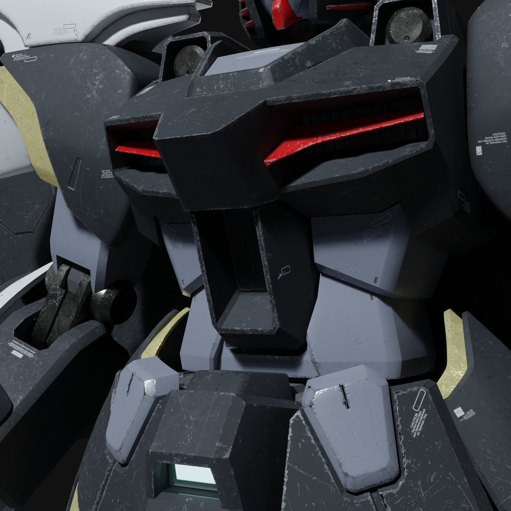 Deathscythe Hell Gundam EW  3D model_11