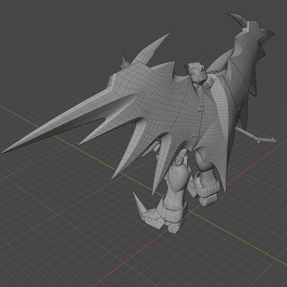 Deathscythe Hell Gundam EW  3D model_17