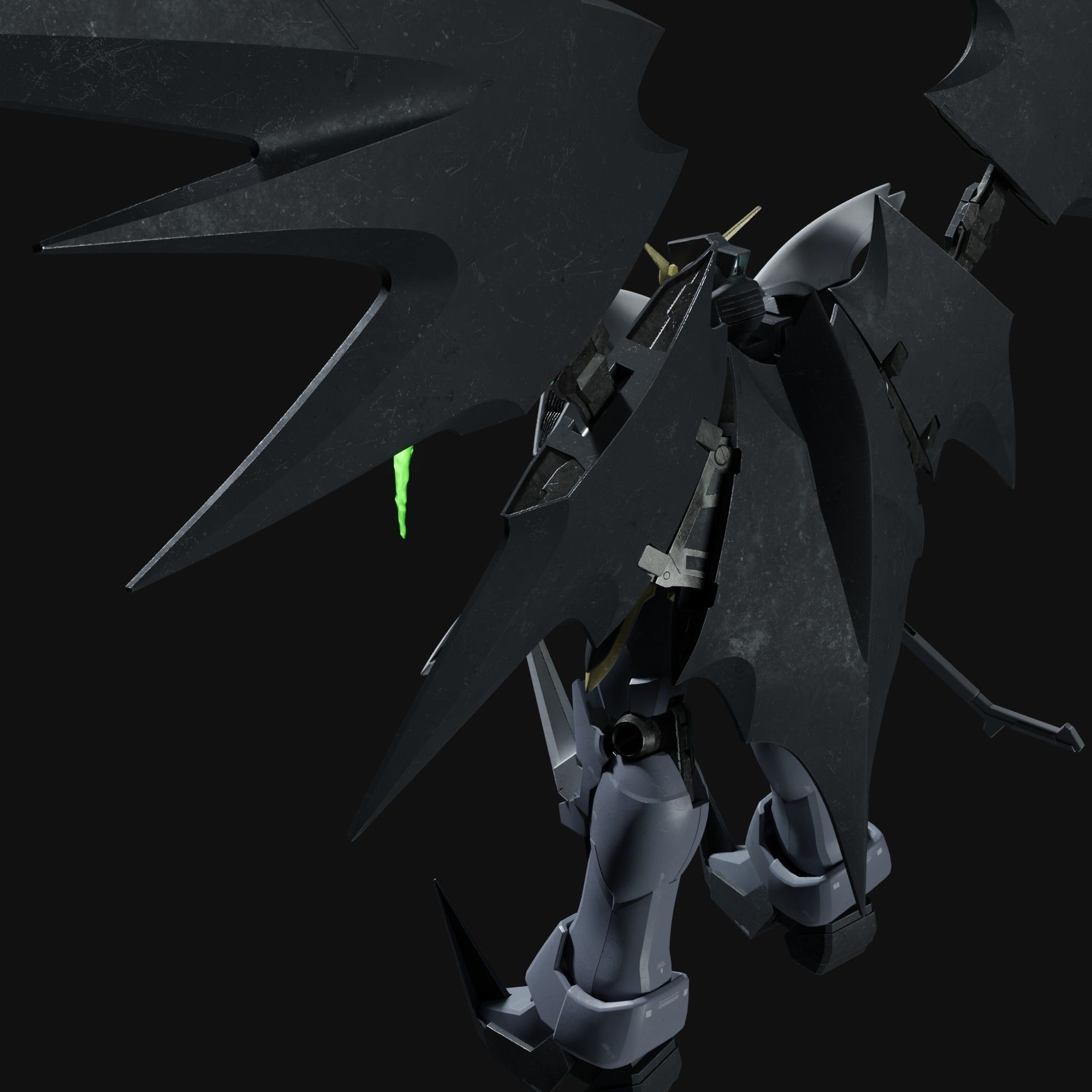 Deathscythe Hell Gundam EW  3D model_5