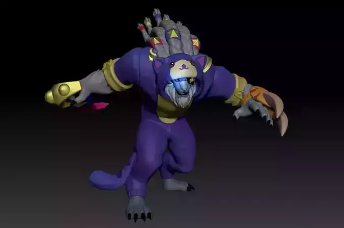League of Legends Pretty Kitty Rengar 3D print model