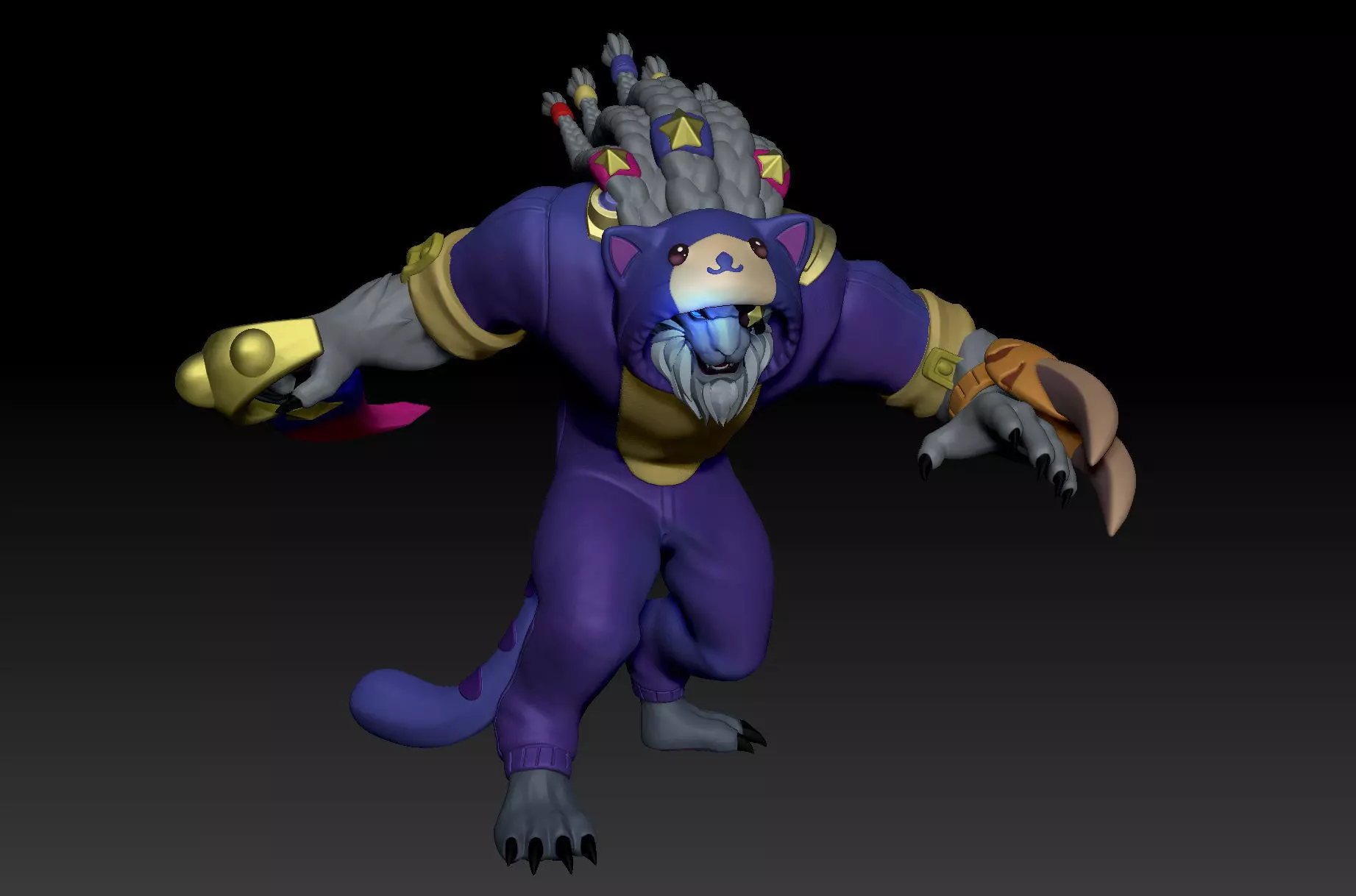 League of Legends Pretty Kitty Rengar 3D print model_0