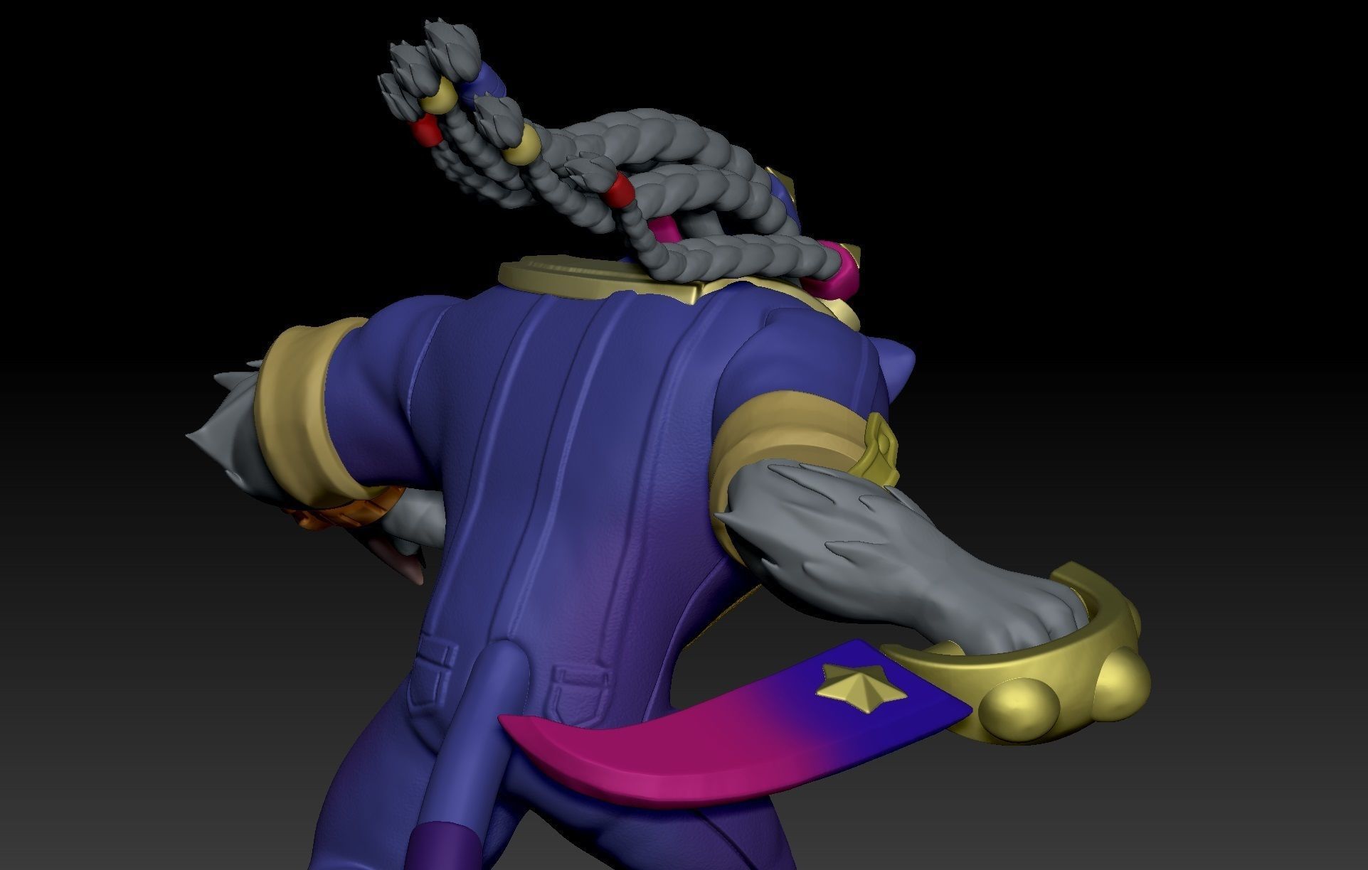 League of Legends Pretty Kitty Rengar 3D print model_3