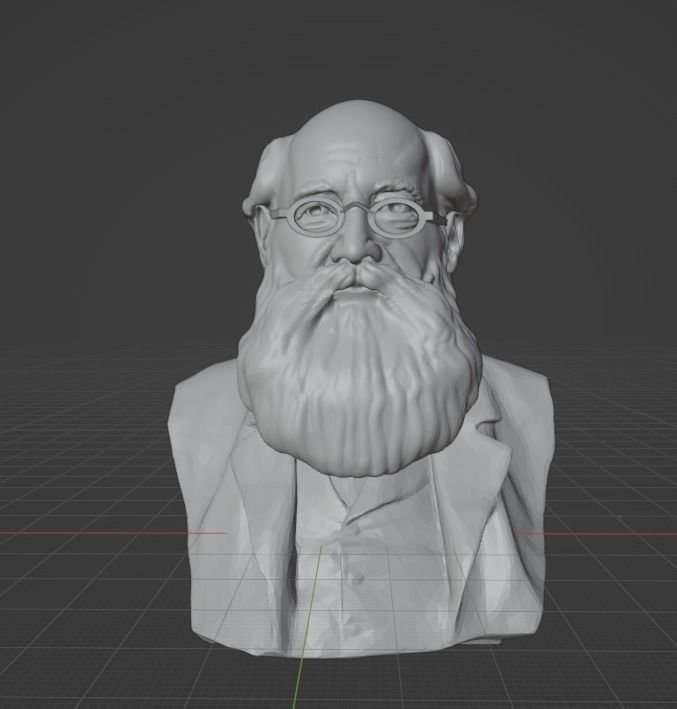 Peter Kropotkin 3D print model_12