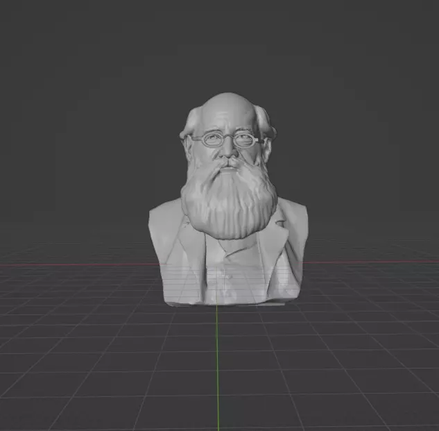Peter Kropotkin 3D print model_0