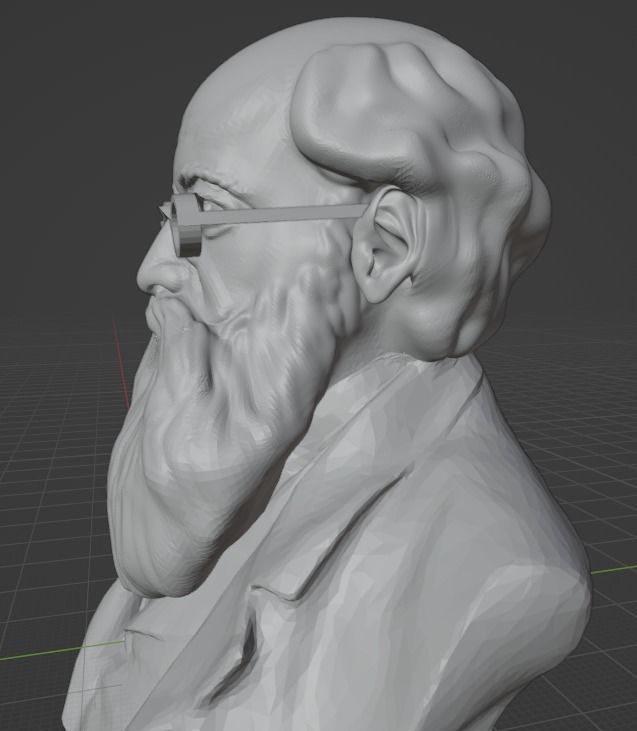 Peter Kropotkin 3D print model_9
