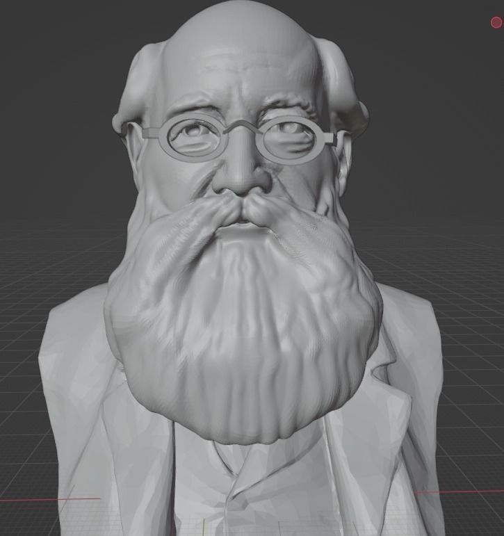 Peter Kropotkin 3D print model_19