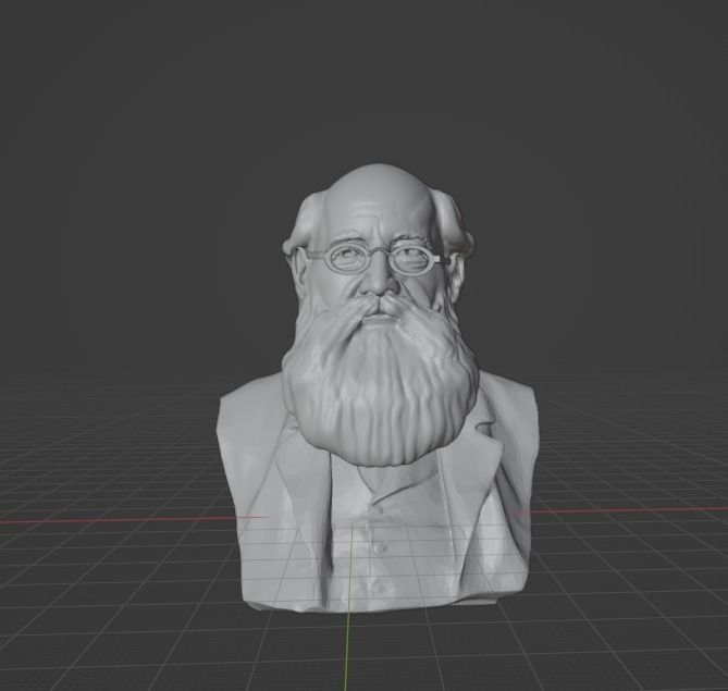 Peter Kropotkin 3D print model_1