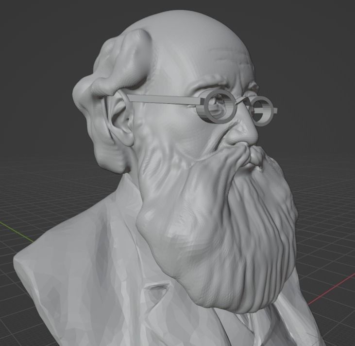 Peter Kropotkin 3D print model_15