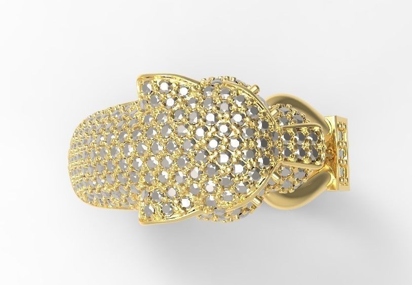 tiger ring 3D print model_4