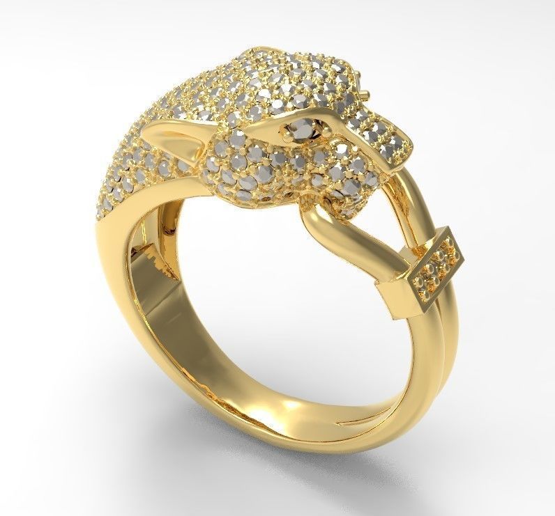 tiger ring 3D print model_1