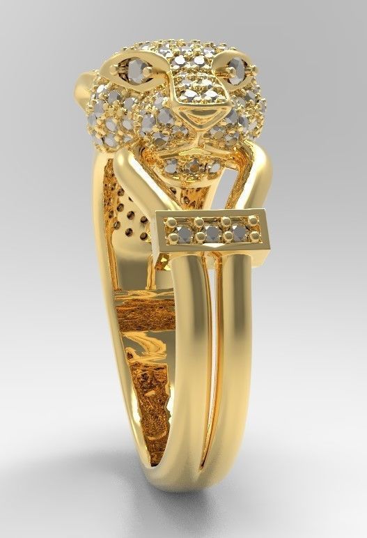 tiger ring 3D print model_6