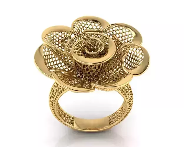 Flower Jaali Ring