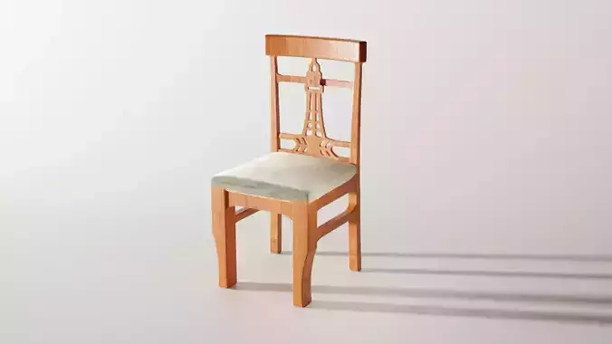 Minar e Pakistan Wooden Dining Chair Concept Design