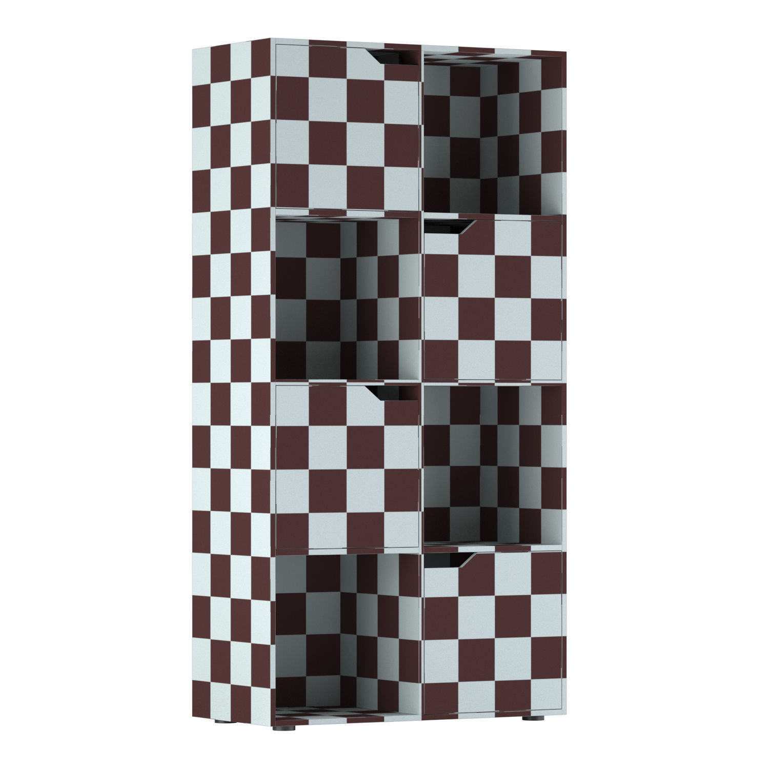 Cube Cupboard Low-poly 3D model_3