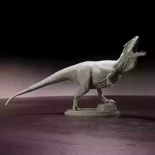 Carcharadontosaurus roar - pre-supported dinosaur 3D print model