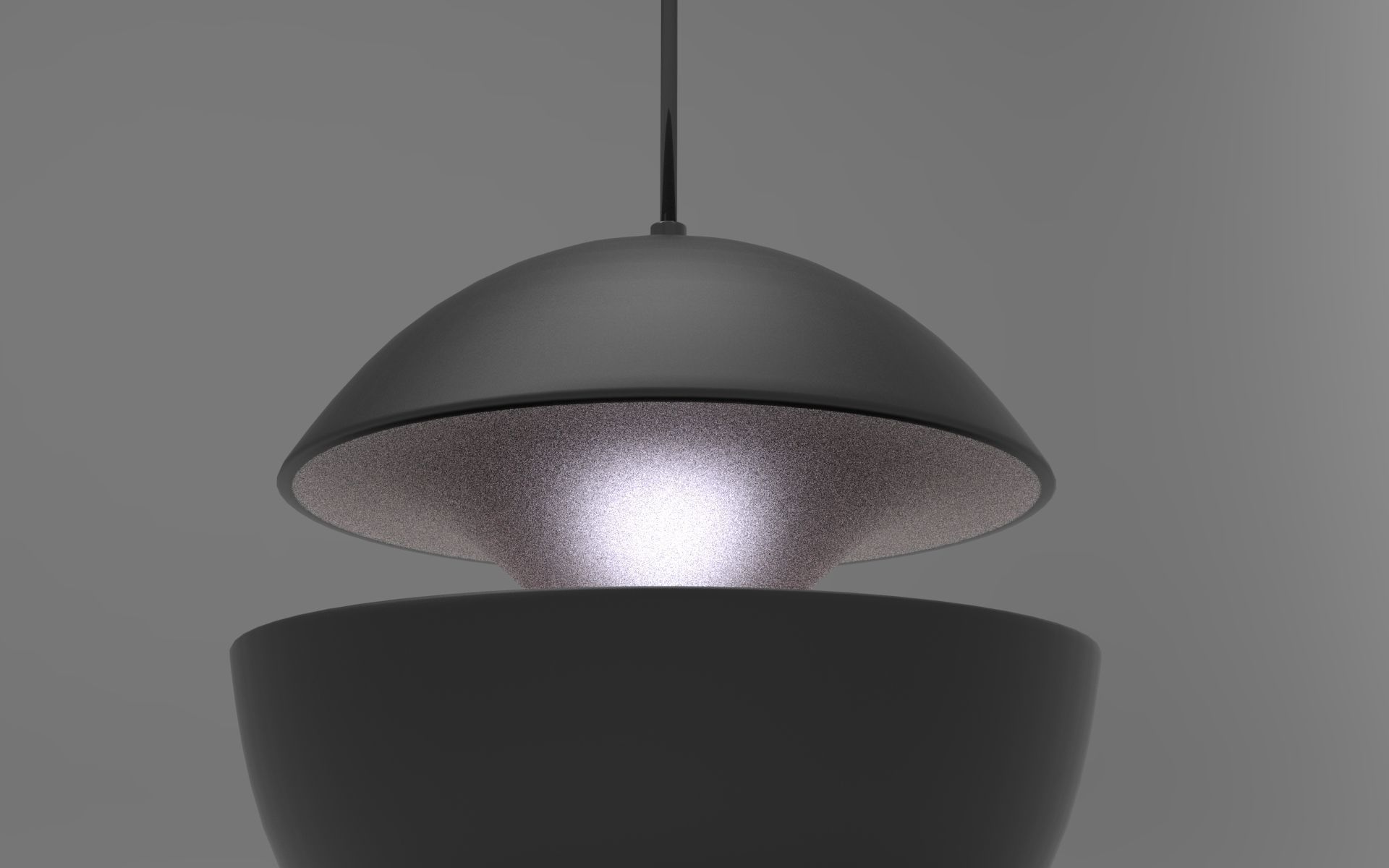 Jellyfish Hanging Lamp Low-poly 3D model_4