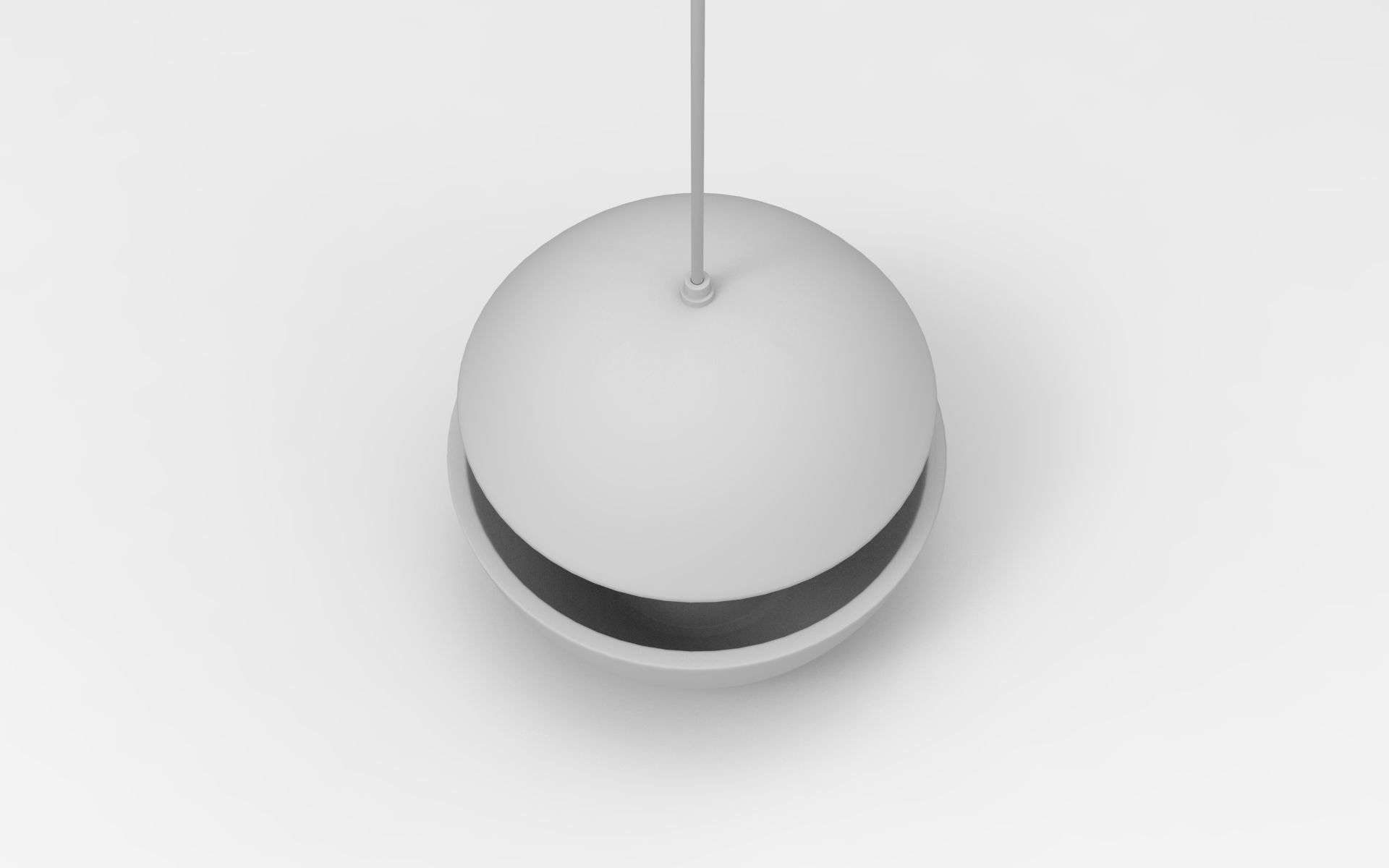 Jellyfish Hanging Lamp Low-poly 3D model_8